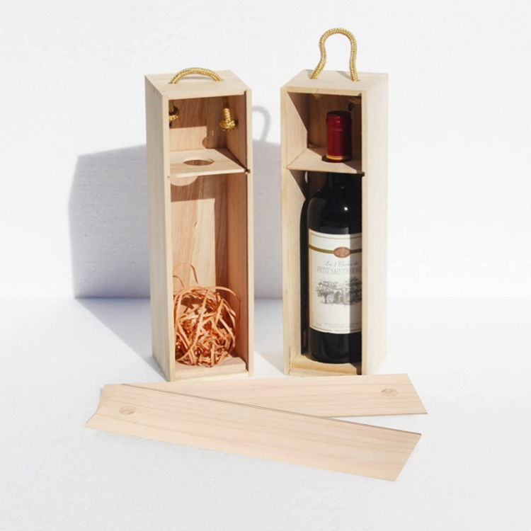 Wooden red wine gift box 4