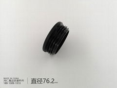 直徑76.2mm圓形管塞鋼管內塞圓管腳塞封頭塑料堵頭平面內塞 3inch