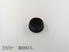 直径63.5mm圆形管塞钢管内塞圆管脚塞封头塑料堵头平面内塞 2 1/2inch