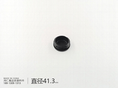 直徑41.3mm圓形管塞鋼管內塞圓管腳塞封頭塑料堵頭平面內塞 1 5/8inch