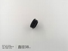 直徑38mm圓形管塞鋼管內塞圓管腳塞封頭塑料堵頭平面內塞 1 1/2inch