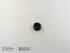 直徑32mm圓形管塞鋼管內塞圓管腳塞封頭塑料堵頭平面內塞 1 1/4inch