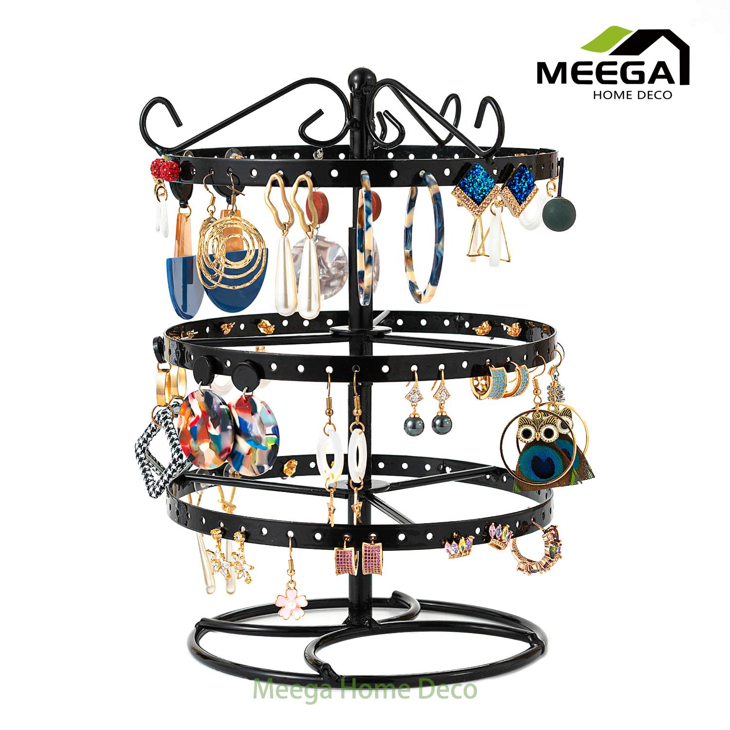 Black Jewelry Display Rack 6 MeegaHomeDeco (China Manufacturer