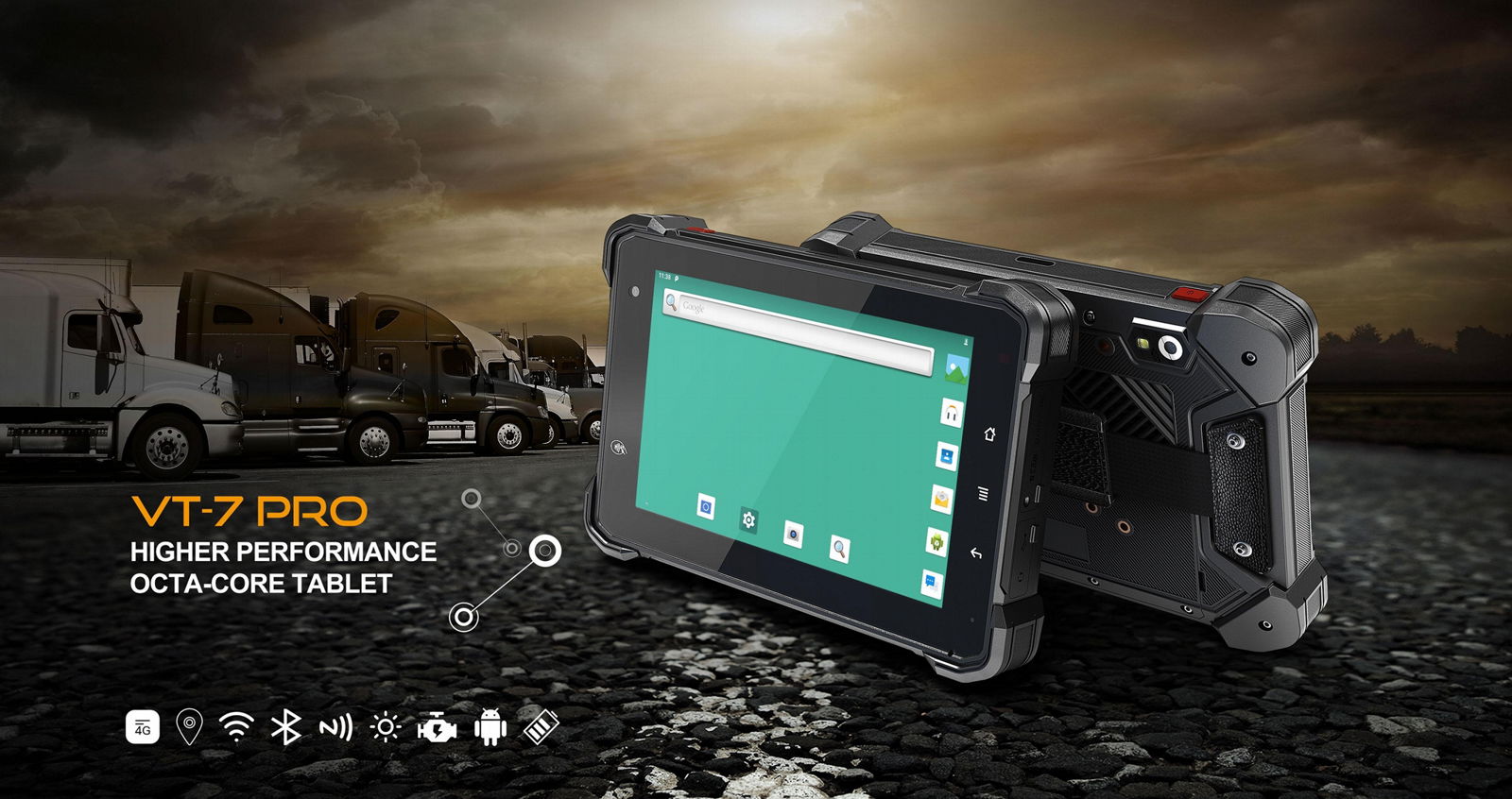 VT-7 Pro Android R   ed Tablet Embedded computer for Vehicle tracking