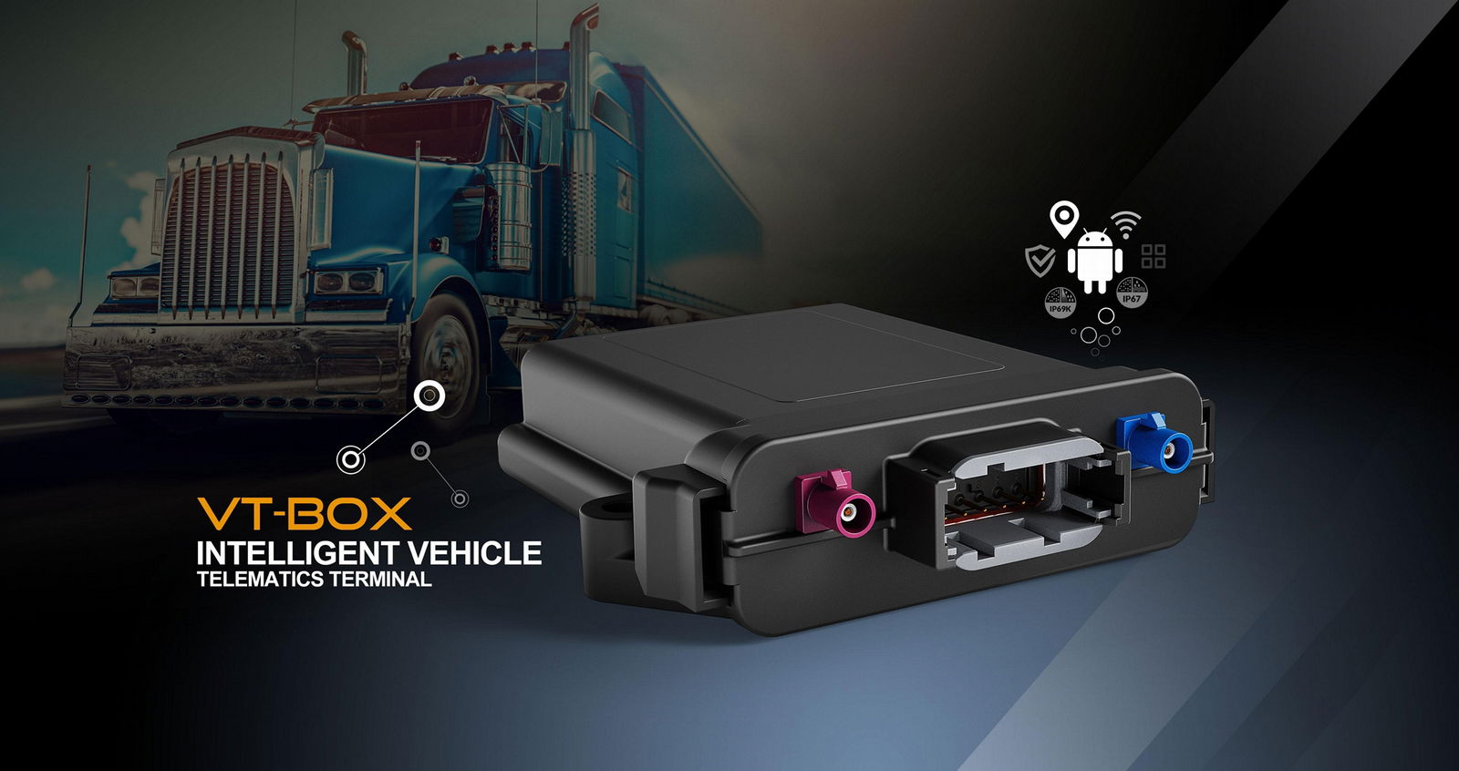 VTBox 4G LTE Vehicle GPS Tracking box with 2GB RAM WIFI GNSS Terminal
