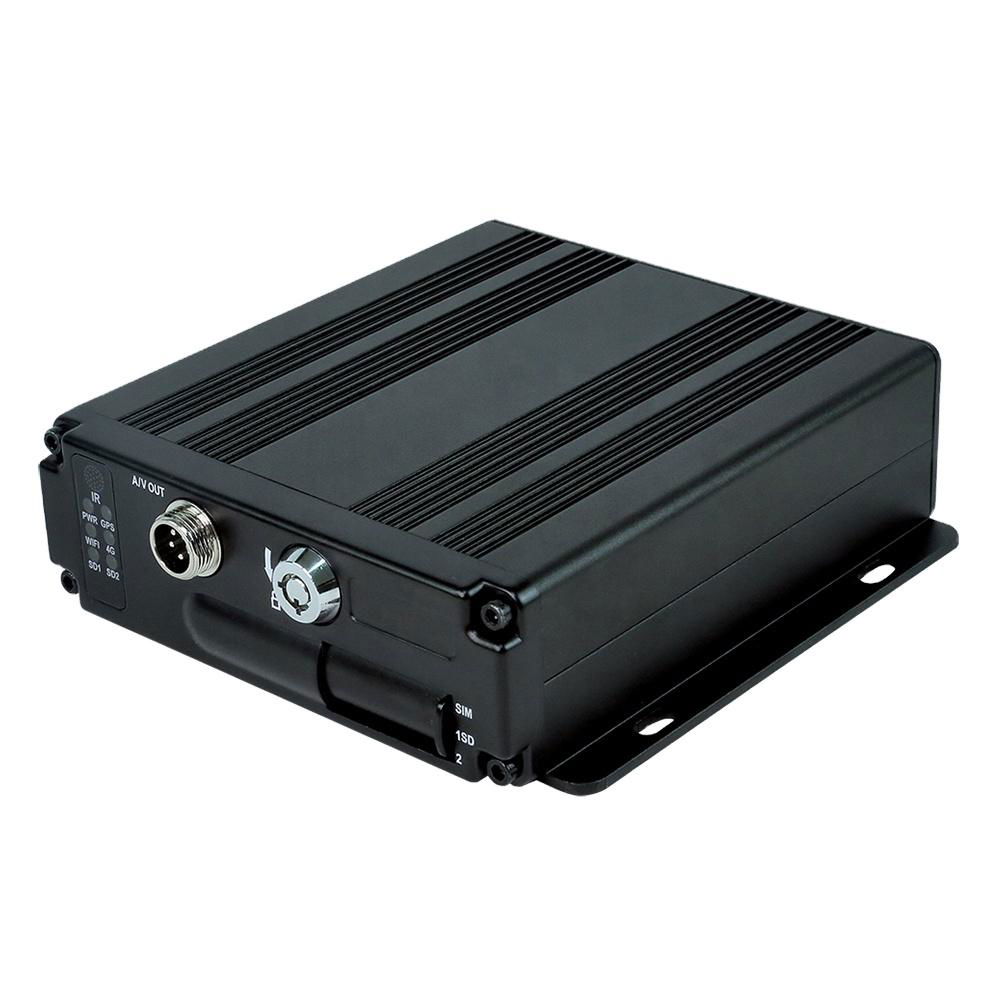 4 channel AHD MDVR with H.264/H.265 video and audio format real-time tracking 