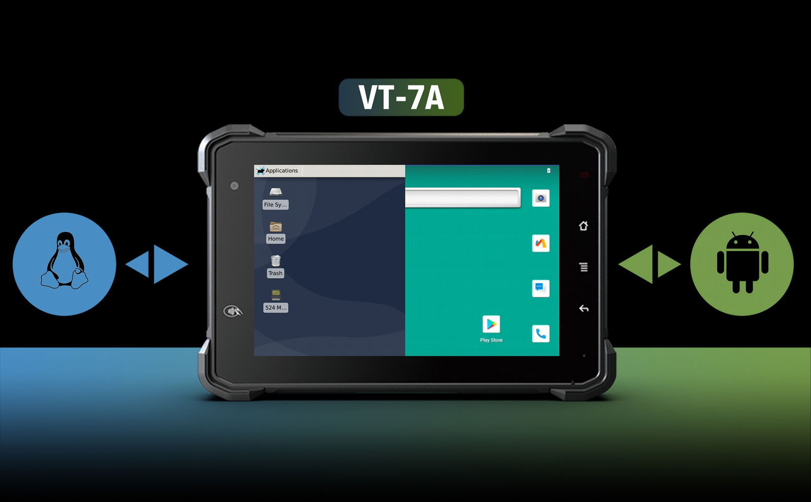  Android 12 GNSS MDT R   ed with Dock for Fleet Management 3Rtablet VT-7A 2