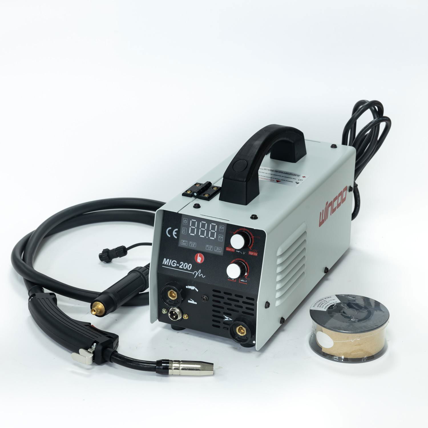 mig 200A gasless welder MIG TIG MMA with insert wire feeder 4