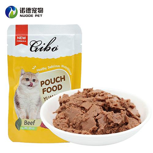 Factory OEM Meat Paste Shreds Gravy Stand up Pouch Food for Cat 2