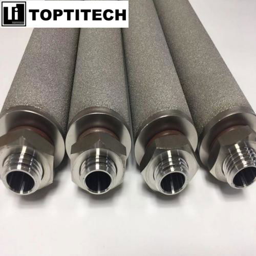 65um M30 Connection Flat Bottom Porous Metallic Filter Element