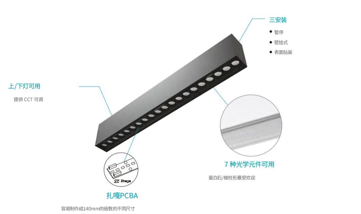 办公照明LED线条灯