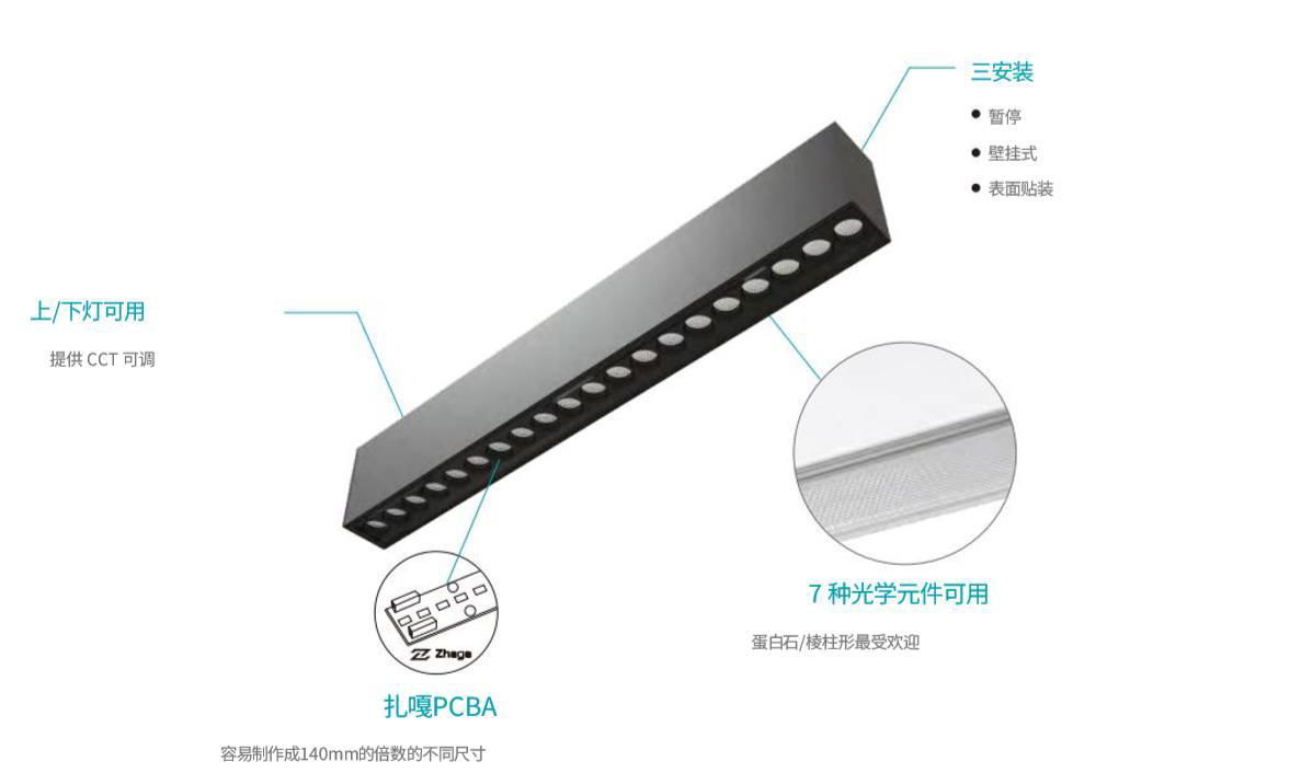 辦公照明LED線條燈