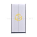 Furnitopper  Narrow Edge Glass Door Bookcase Metal File Cabinet Metal Cabine