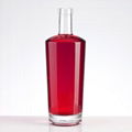 750ml Oval Shape Glass Vodka Bottle