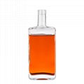Rectangle 16 oz glass bottle with lids
