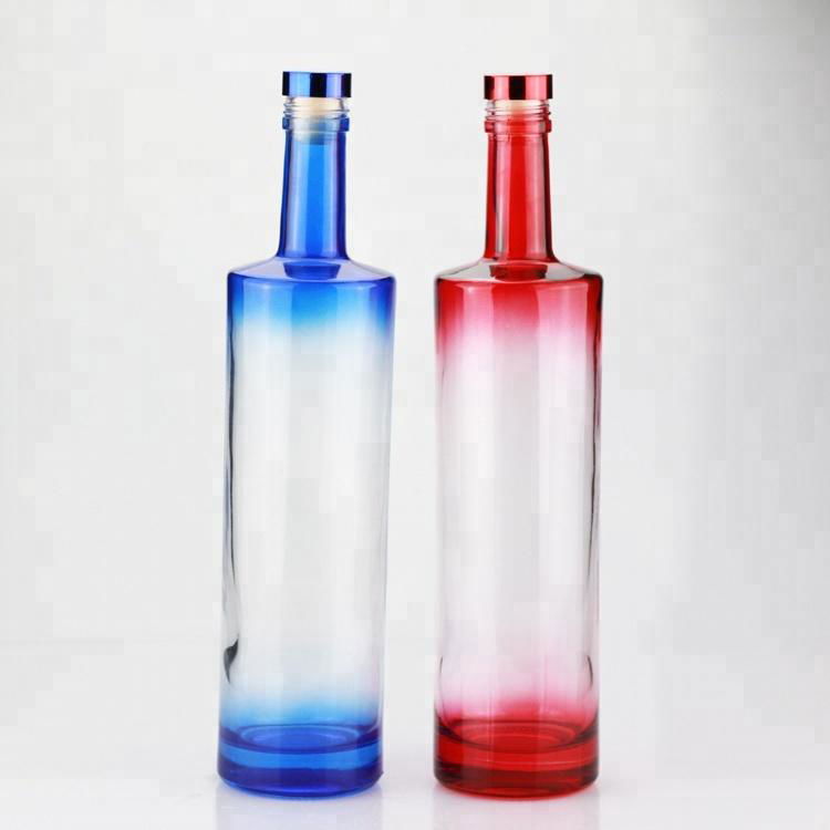 Painted/Spray super flint liquor glass bottles     Painted Glass Bottle     