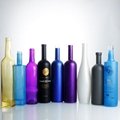 Painted/Spray super flint liquor glass bottles     Painted Glass Bottle      5