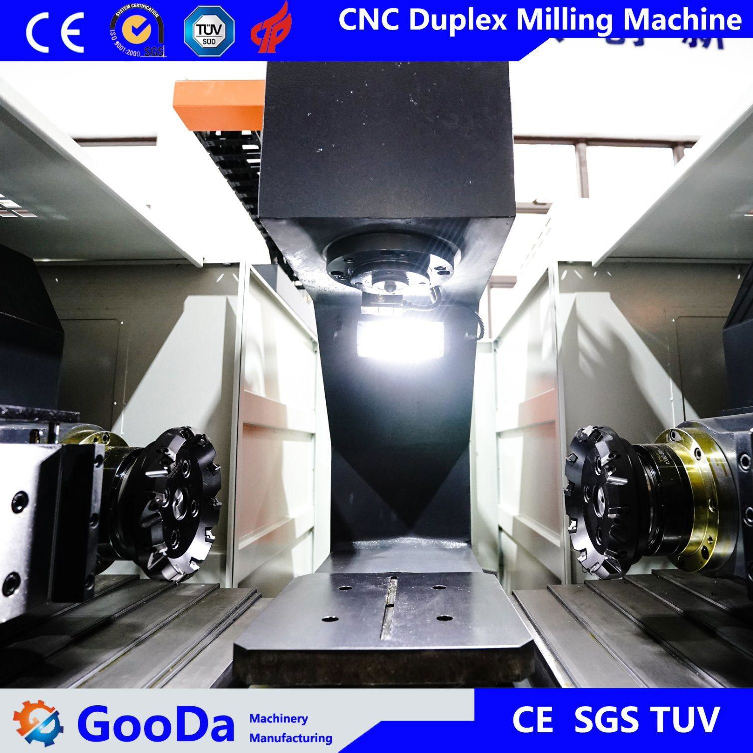 Powerful Twin Head CNC Duplex Milling Machine Precision Full Automatica Cutting  3