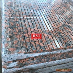 Red granite high speed railway platform plate