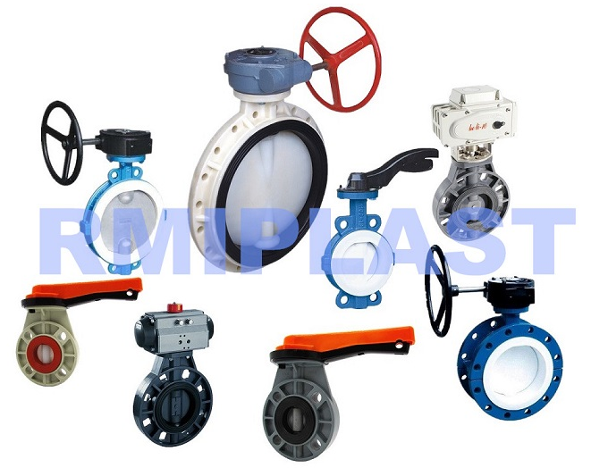 PVC CPVC PVDF PP Butterfly valve 2