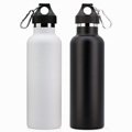 Insulated Outdoor Sports Water Bottles With Handle Carabiner Lid 5