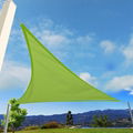 HDPE 185gsm Cream Sun Shade Sail Triangle Pergola Canopy For Patio 2
