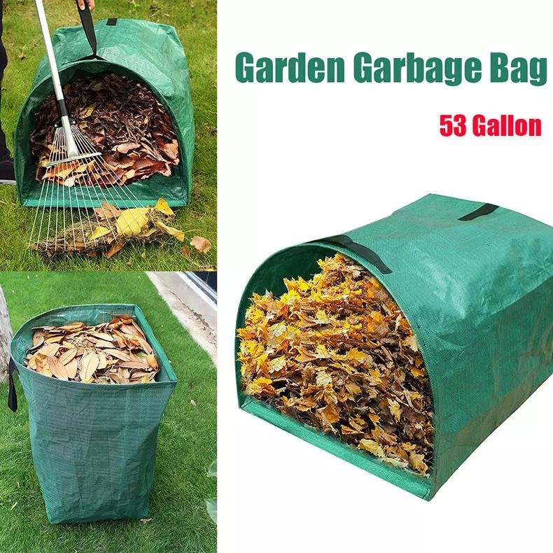 PP Garden Bag With Drawstring Waterproof Black Garden Potato Grow Bags 5