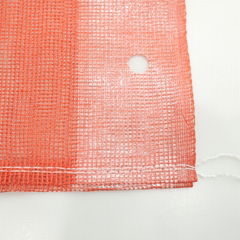 50LBS 52*83CM red print Mesh Onion Drawstring Bags