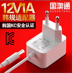 12V1A 韩规KC认证电源适配器  型号GA-1201000