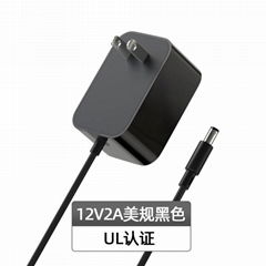 12V 2A power adapter US Plug wall power supply  SG-0120200024AU MOQ 100PCS