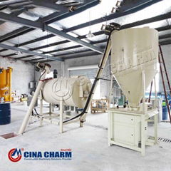 Semi-automatic simply dry-mortar production line