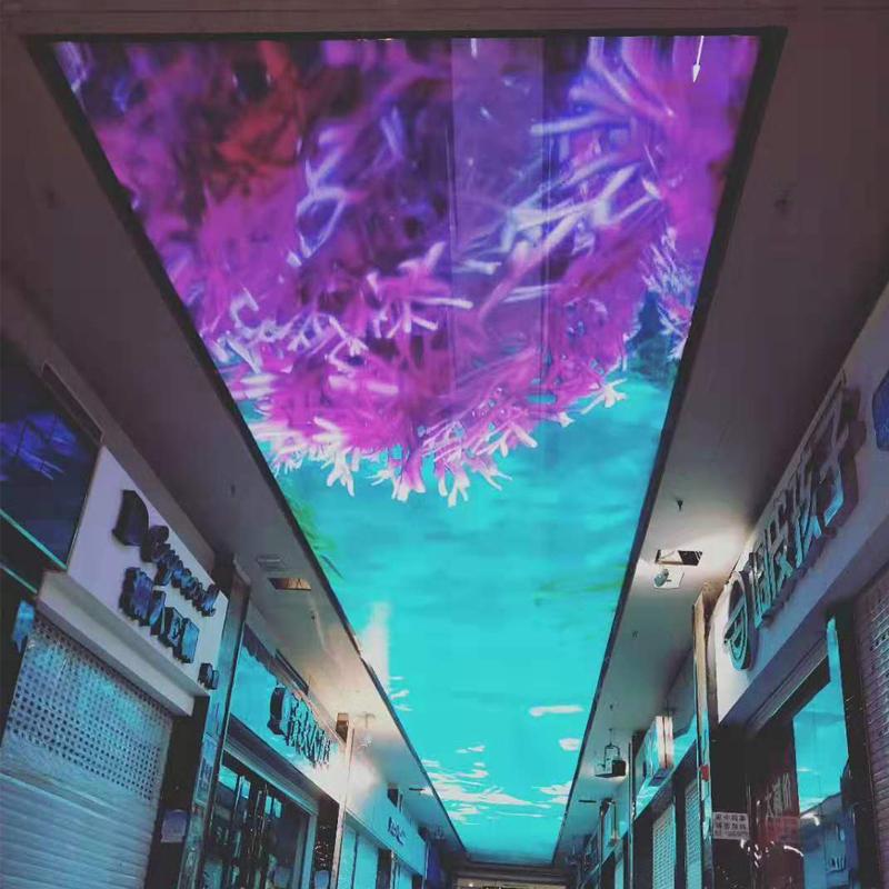 室内全彩led天幕屏商业街led显示屏p2.5p3p4室内外引流led屏 2