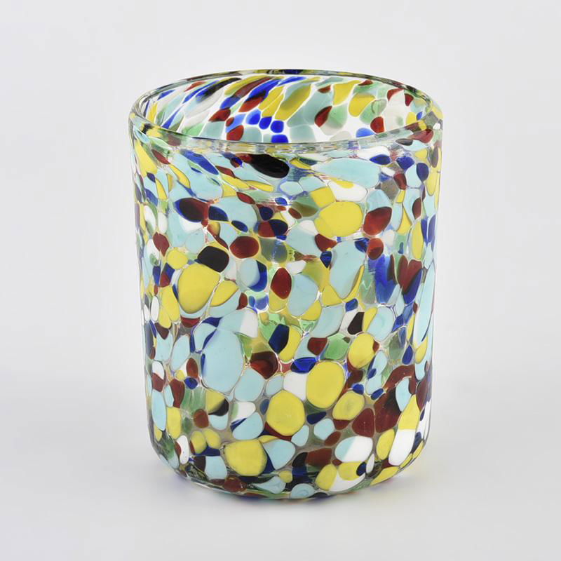Handmade stained glass candle jar from Sunny Glassware 4