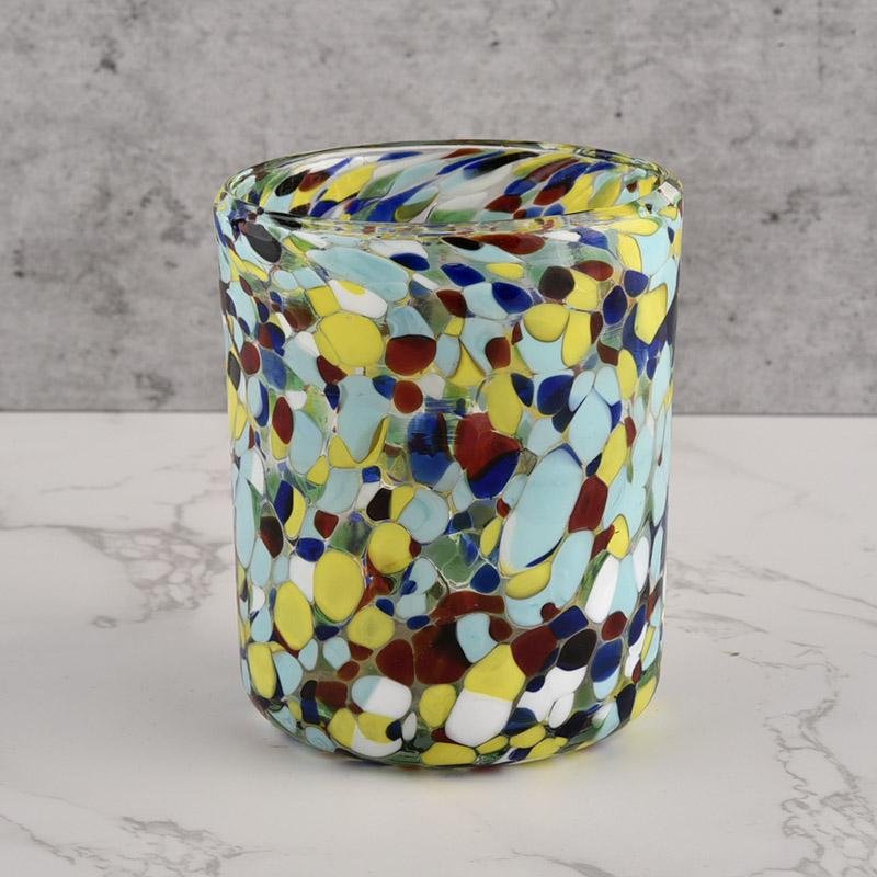 Handmade stained glass candle jar from Sunny Glassware 5