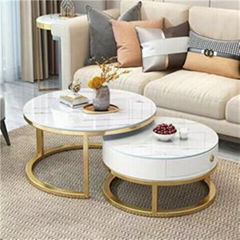 Coffee Table/Coffee Machine      Italian-style light luxury slate coffee table