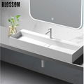 Factory Wholesales Single Hole White Artificial Stone Resin Basin   1