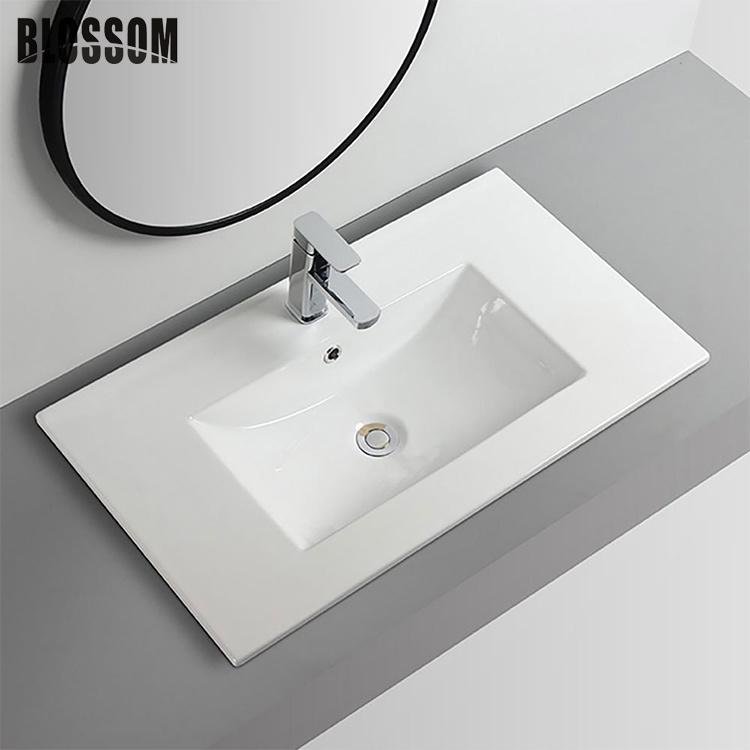 Factory Wholesales Solid Surface Polymarble Bathroom Cabinet Vanity Counter Top