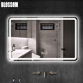 Bathroom Vanity Furniture Wall Hung Makeup LED Smart Mirror With Decorative Ligh