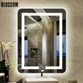 Wall Hung Time Display Defogger Hotel Decor Bathroom Dressing LED Smart Mirror 1