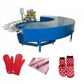 Anti slip silicone printing machine for socks and gloves 1