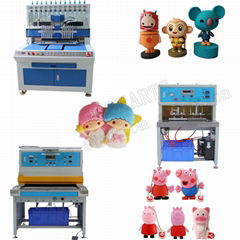 Soft pvc rubber 3d cartoon keychain cup coaster making machine