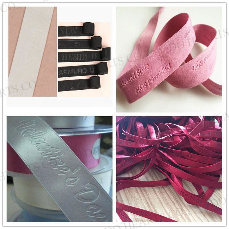 Ribbon 3D logo embossing machine for webbing fabric 3