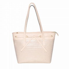 BEIGE WOMEN TOTE BAG LAIDES HANDBAG