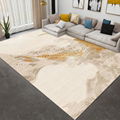 Imitation cashmere tea table carpet quiet bedroom ins wind Brown design carpet