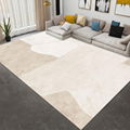 Imitation cashmere tea table carpet quiet bedroom ins wind Brown design carpet 2