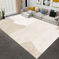 Imitation cashmere tea table carpet quiet bedroom ins wind Brown design carpet