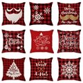Christmas linen pillowcase household products