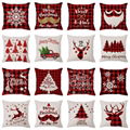 Christmas linen pillowcase household