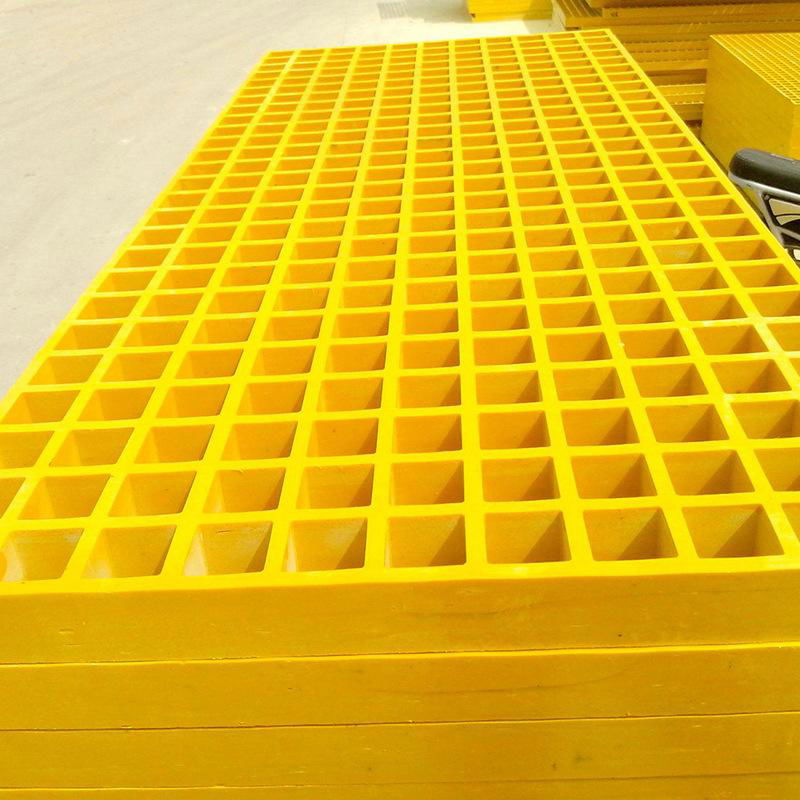 38*38mm 50mm*50mm mesh size plastic grating fiberglass Frp Panel Molded grating  2