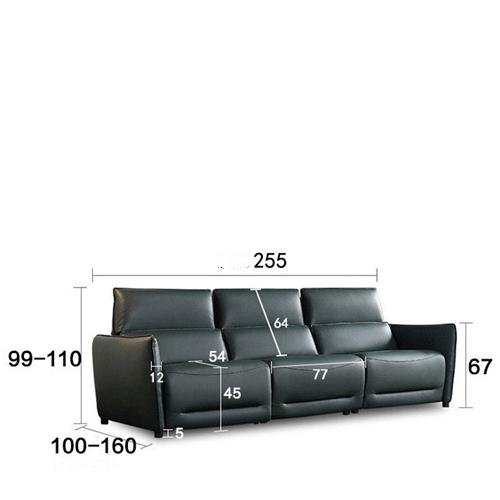 Italian Leather Sofa Italian Living Room Combination Sofa Space Capsule Electric 5